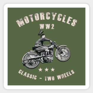 WW2 classic retro motorcycles Sticker